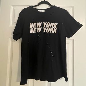 CJLA New York NY shirt black t-shirt